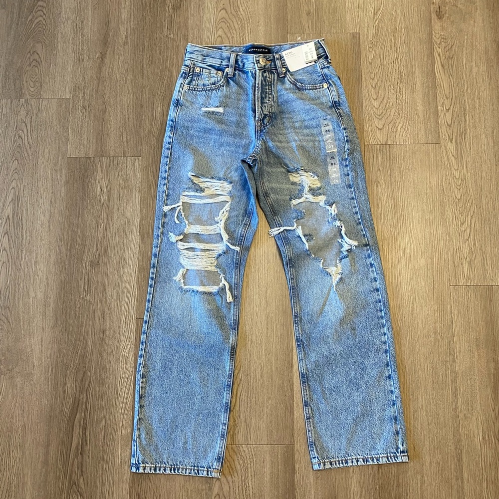 NWT Aeropostale 90s baggy denim size 0